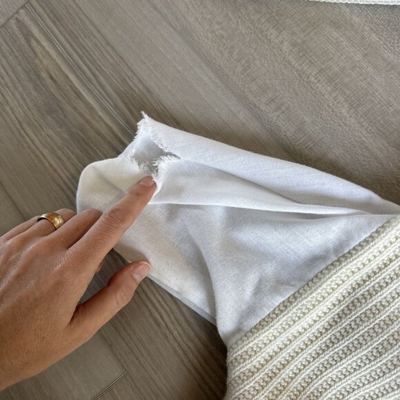 Vintage 90s Sweater House Cardigan Sweater White Cream Men's Size XL Made In USA - Picture 6 of 9